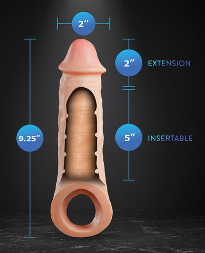 Blush Performance Plus - Intrepid - 2 Inch Silicone Penis Xtender - Beige
