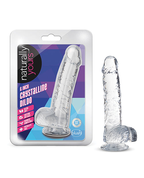 Blush Naturally Yours 6" Crystalline Dildo - Diamond