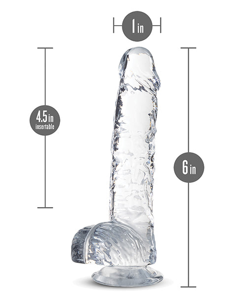 Blush Naturally Yours 6" Crystalline Dildo - Diamond