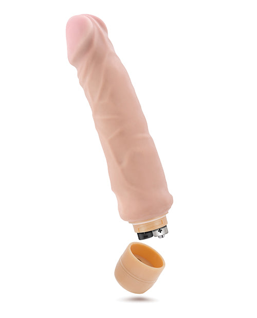 Blush X5 Plus Hard On Vibrating 9" Dildo - Beige