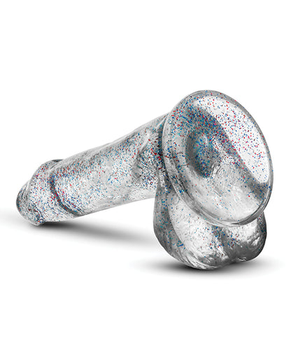 Blush Naturally Yours 6" Glitter Cock - Sparkling Clear