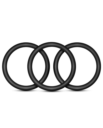 Blush Performance VS3 Pure Premium Silicone Cockrings Large - Black