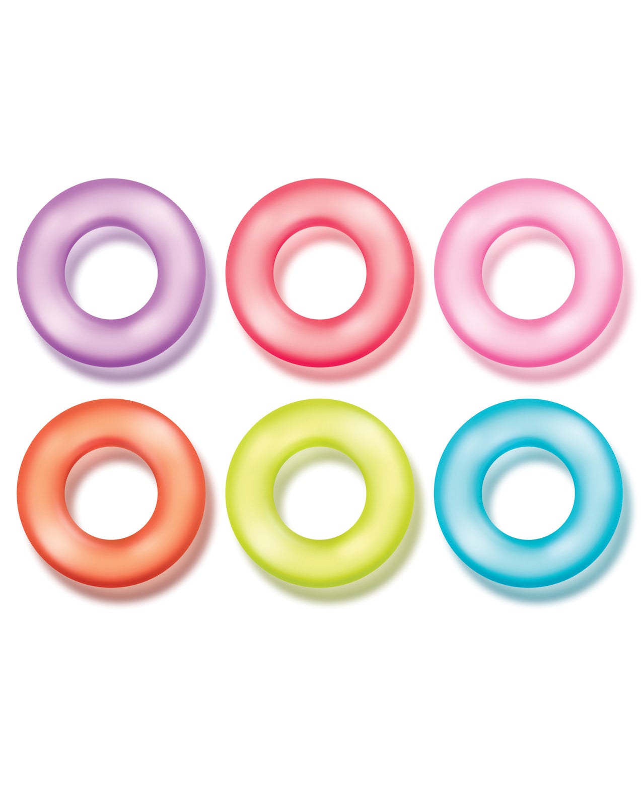 Blush Play With Me King of the Ring - Asst. Colors Set of 6