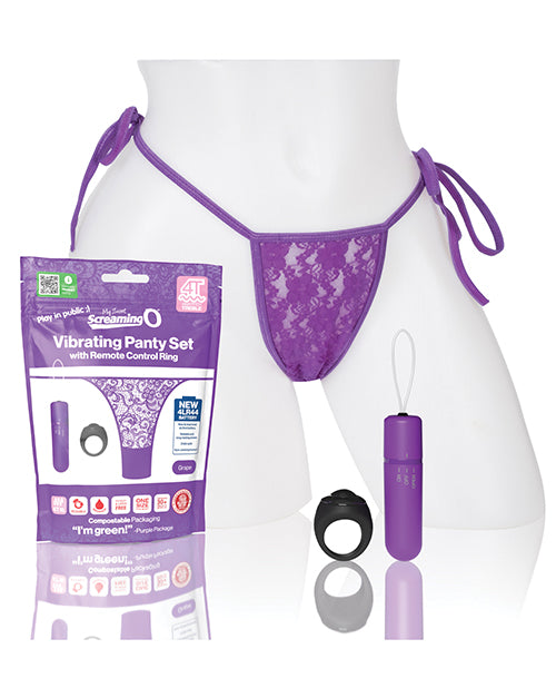 Screaming O My Secret 4T Panty Vibe w/Remote  - Grape