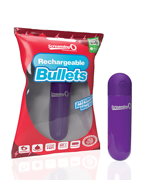 Screaming O Screaming O Rechargeable Bullets - Purple - Image 7