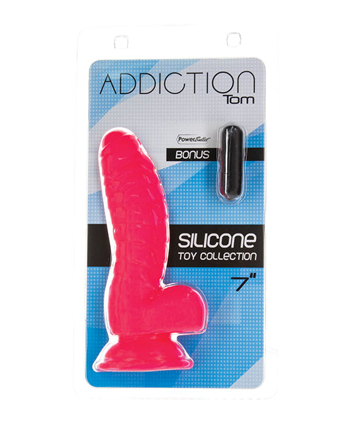 Addiction Tom 7" Dildo - Hot Pink