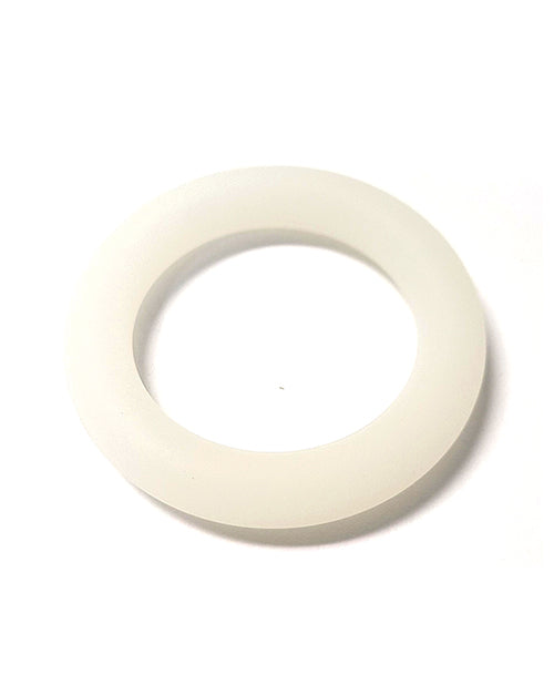 Spartacus Liquid Silicone Cock Ring - Smokey White