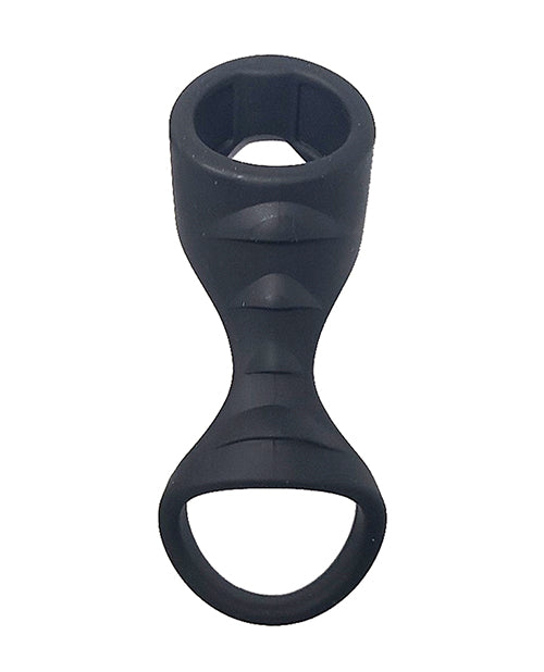 Spartacus Liquid Silicone Cock and Ball Sheath - Black