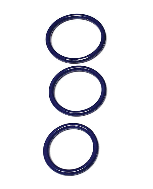 Spartacus Spartacus Seamless Stainless Steel C-Ring - Blue Pack of 3 - Image 4