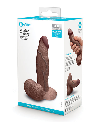 b-vibe b-Vibe Slipskin 6" Girthy - Brown - Image 7