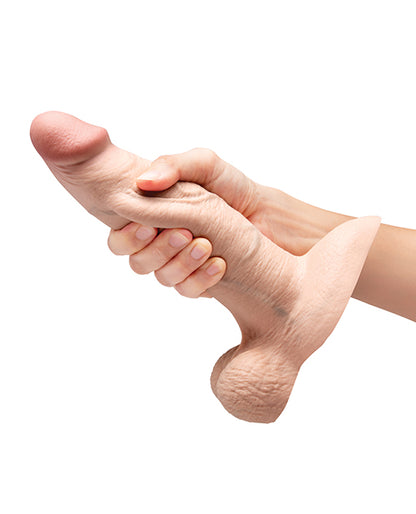 b-Vibe Slipskin 8" Girthy - Cream