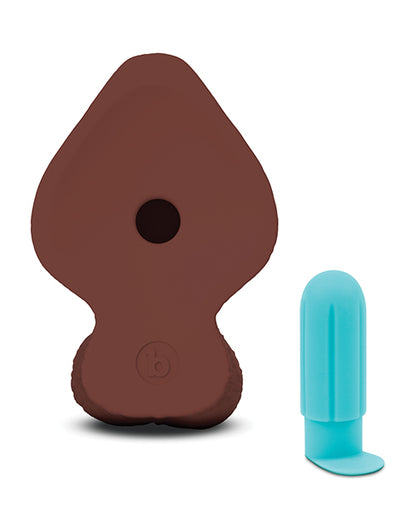 b-Vibe Slipskin 9" Girthy - Brown