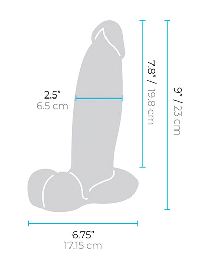 b-Vibe Slipskin 9" Girthy - Brown