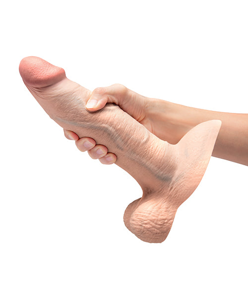 b-Vibe Slipskin 9" Girthy - Cream