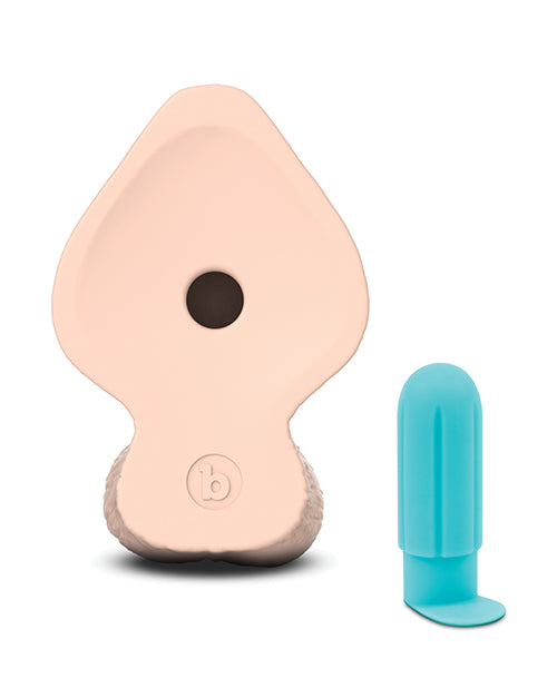 b-Vibe Slipskin 9" Girthy - Cream