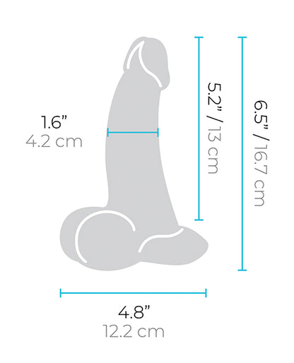 b-Vibe Slipskin 6.5" Curvy - Brown