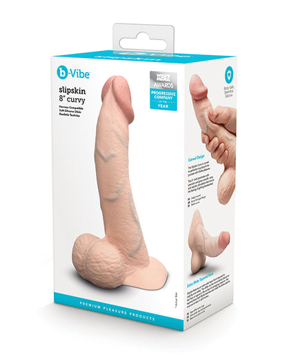b-Vibe Slipskin 8" Curvy - Cream