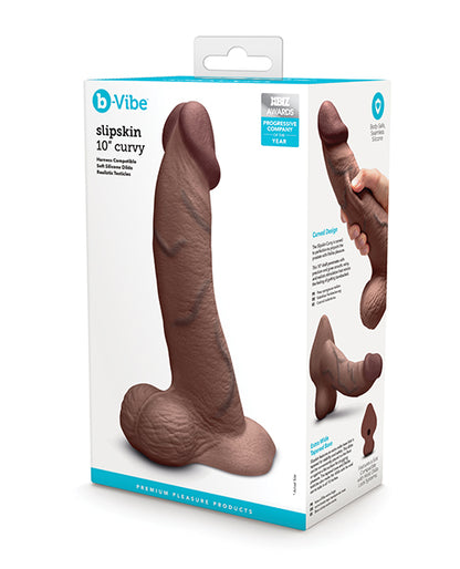 b-Vibe Slipskin 10" Curvy - Brown