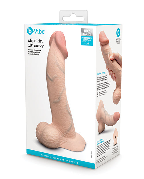 b-Vibe Slipskin 10" Curvy - Cream