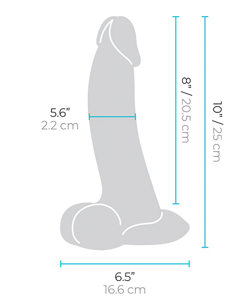 b-Vibe Slipskin 10" Curvy - Cream