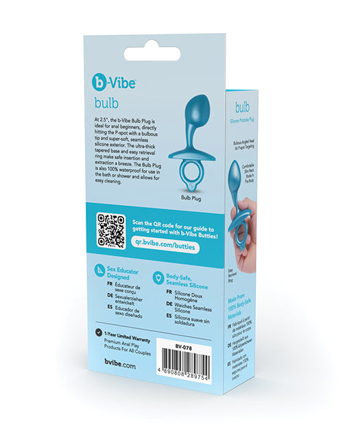 b-Vibe Butties Bulb Tapered Prostate Plug - Blue