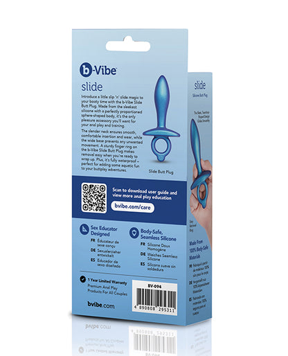 b-Vibe Slide Silicone Butt Plug