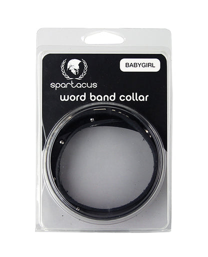 Spartacus BABYGIRL Leather Collar - Black