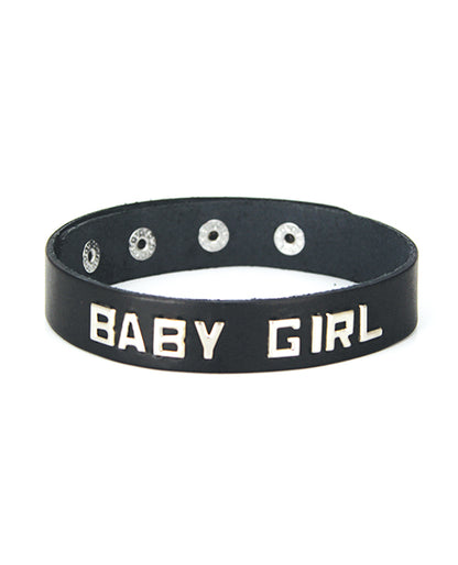 Spartacus BABYGIRL Leather Collar - Black