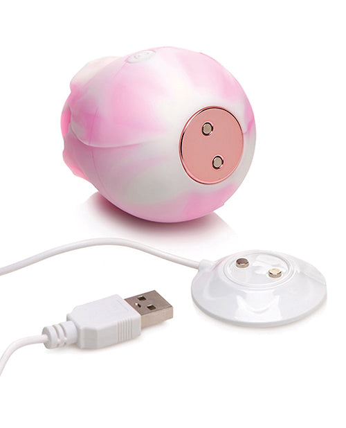 Curve Toys Gossip Cum Into Bloom Clitoral Vibrator - Rose Dream Swirl