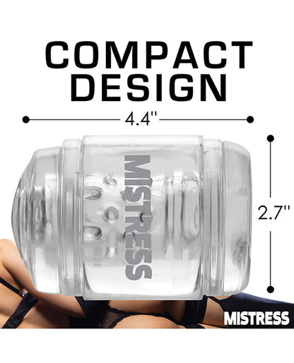 Curve Toys Mistress Double Shot Mini Masturbator Mouth & Pussy - Clear
