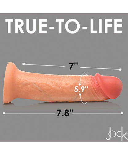 Curve Toys Jock Real Skin Silicone 8" Dildo