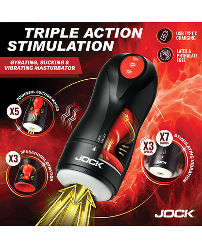 Curve Toys Jock Gyroblast Gyrating, Sucking, & Vibrating Masturbator