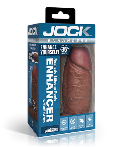 Curve Toys Jock Silicone Penis Extension Sleeve - Dark