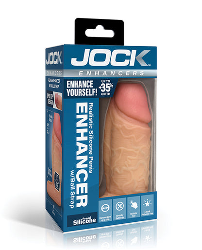 Curve Toys Jock Silicone Penis Extension Sleeve - Light