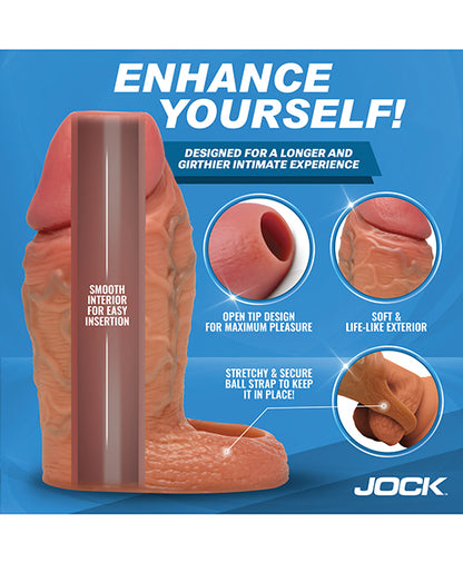 Curve Toys Jock Silicone Penis Extension Sleeve - Medium