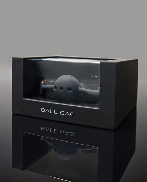 Pleasure Collection Adjustable Ball Gag - Black / Rose Gold O/S