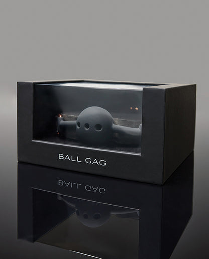 Pleasure Collection Adjustable Ball Gag - Black / Rose Gold O/S