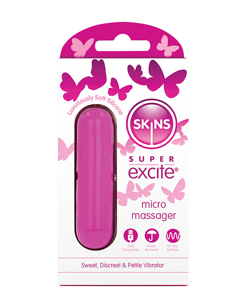 Skins Excite Skins Super Excited Petite Vibrator - Pink - Image 3