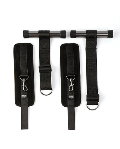Sei Mio Doorway Play Adjustable Over Door Cuff Restraints - Black