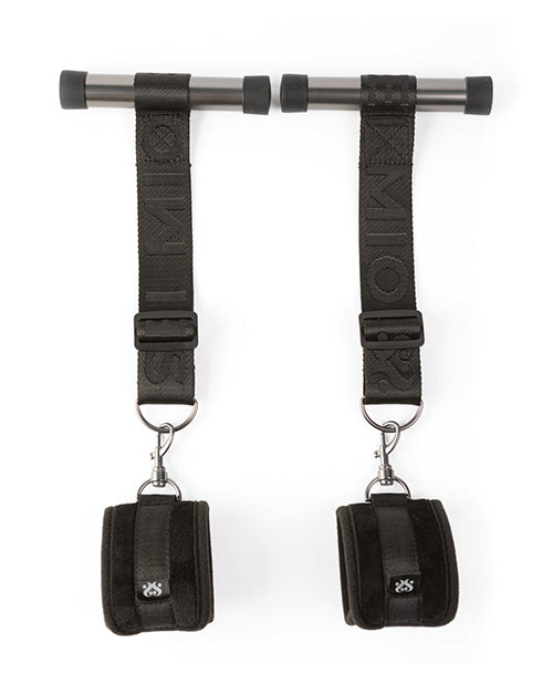 Sei Mio Doorway Play Adjustable Over Door Cuff Restraints - Black
