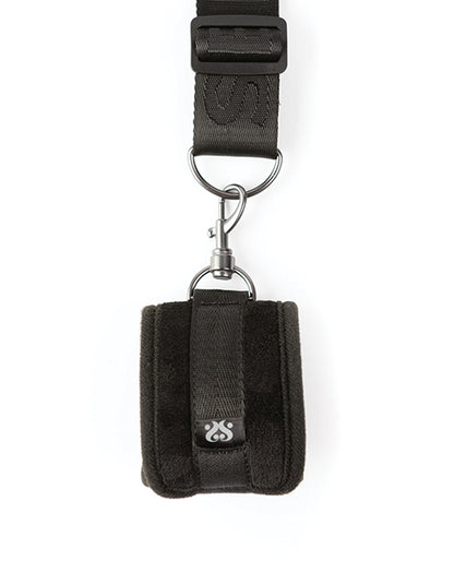 Sei Mio Doorway Play Adjustable Over Door Cuff Restraints - Black