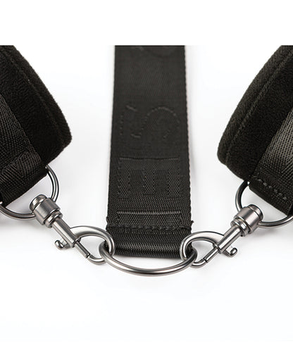 Sei Mio Neck Firmly in Check Adjustable Neck & Wrist Restraint Kit - Black