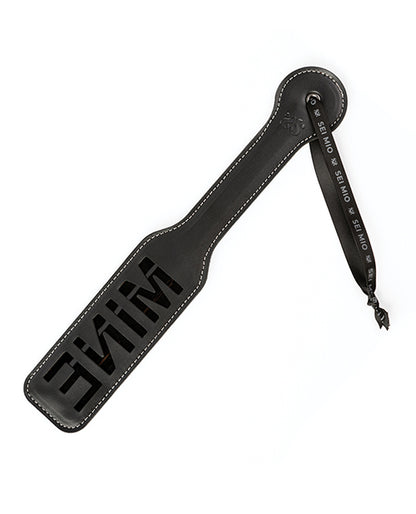 Sei Mio You're All Mine Impression Spanking Paddle - Black