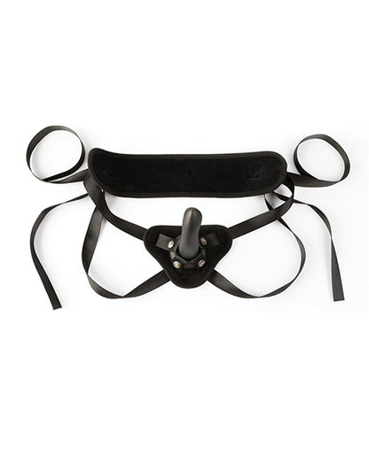 Sei Mio Cocked & Loaded Advanced Strap-On Harness & 6.5" Dildo - Black