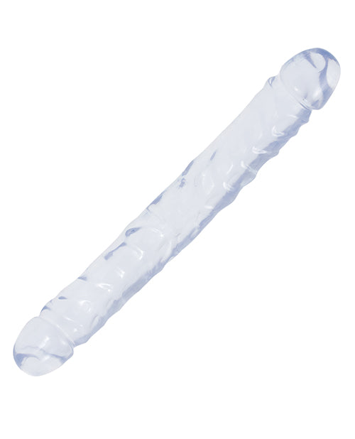 Crystal Jellies 12" Jr. Double Dong - Clear