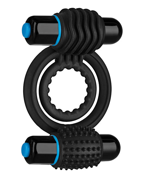 OptiMale Vibrating Double C Ring - Black