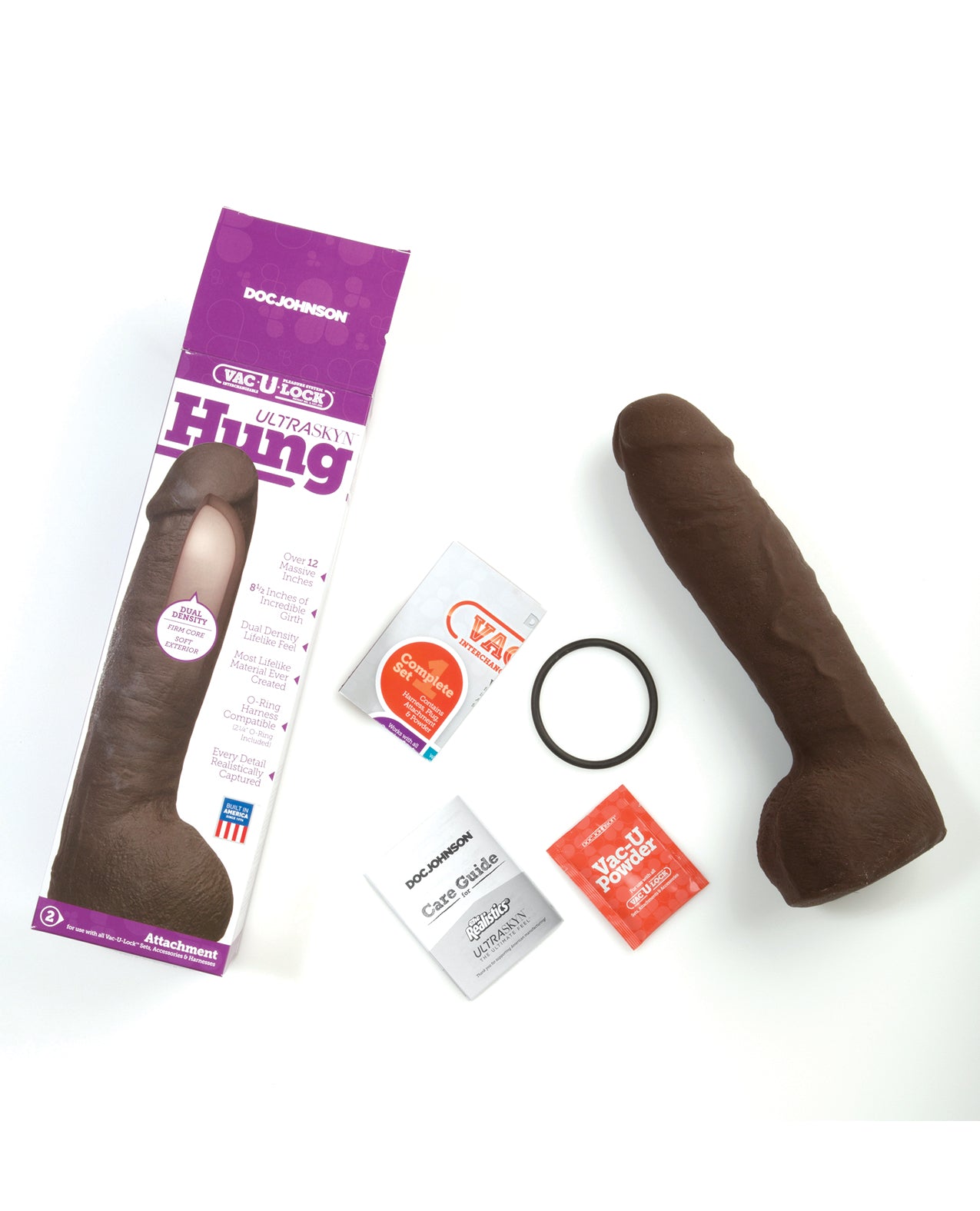 Vac-U-Lock ULTRASKYN 12" Hung - Chocolate