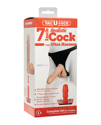 Ultra Harness 2 Set 2 w/7" Realistic Dong & Powder