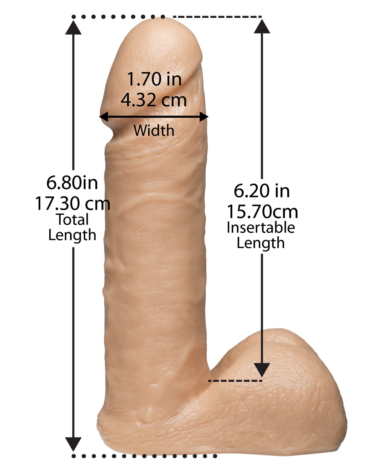 Ultra Harness 2 Set 2 w/7" Realistic Dong & Powder