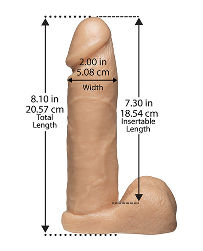 Ultra Harness 2 Set 3 w/8" Realistic Dong & Powder